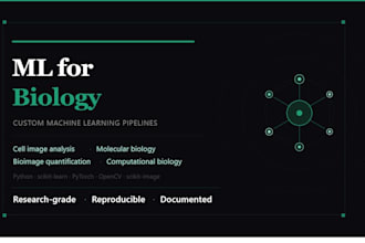 deliver custom machine learning solutions for biology research data problems