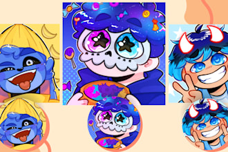 make a cute icon pfp in my chibi style