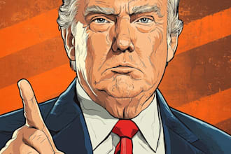 make  a political cartoon art