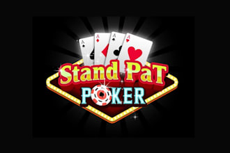 create graceful and fantastic poker logo design