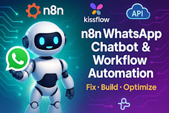 setup n8n automation, n8n agent, n8n setup, n8n whatsapp chatbot, n8n ai agent