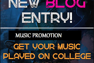 promote your track to verified global college radio, radio stations