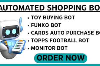 develop amazon listing bot, etsy bot, facebook listing bot, price error bot