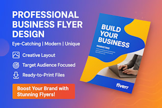 design business promotional flyer