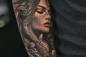 create custom tattoo design, tattoo sleeve
