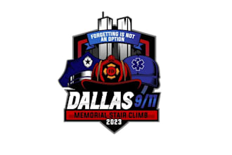 design represent memorial stair climb responders logo