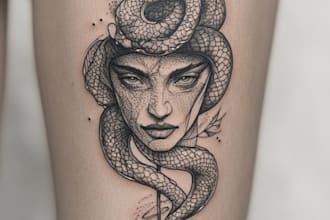 draw  unique handdrawn persian arabic calligraphy tattoo