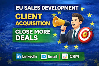 do client outreach and business development strategy for europe b2b