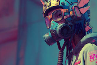create a cyberpunk portrait from your photo
