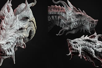 sculpt face, coin, cnc, half 3d models