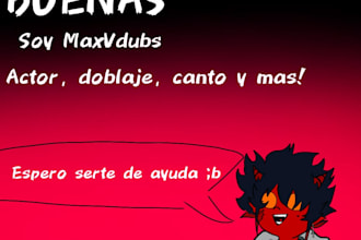 mi voz para doblaje, comerciales, canciones, narración