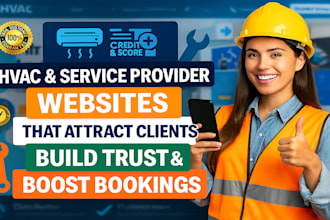 build hvac handyman website, remodeling, plumbing, roofing or contractor website