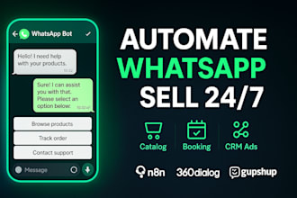 build a whatsapp business API chatbot with n8n, 360dialog, gupshup, ctwa