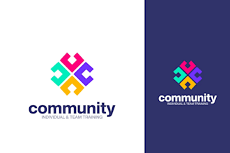 design a professional community and group logo for your organization