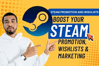 do steam game promotion and steam game wishlist with 500