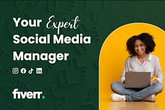 do weekly monthly social media management with engaging content strategy