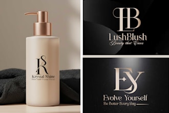 do minimalist luxury monogram logo design