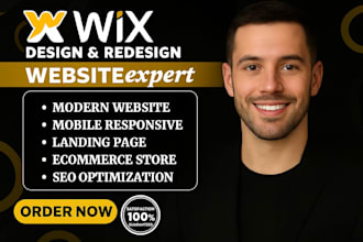create responsive wix website design or blog