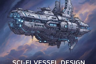 do a sci fi spaceship design