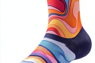 create beautiful socks design