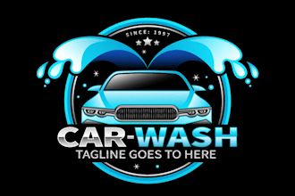do professional business carwash logo design