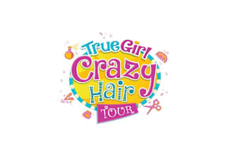 design girl crazy hair tour logo
