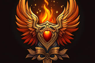 hand paint fantasy logo