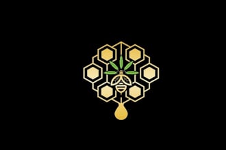 design luxurious super queen bee logo