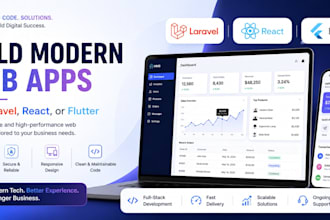 build modern web apps with laravel, react, or flutter