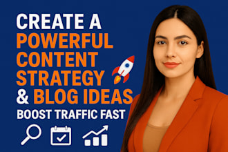 create a content strategy and blog ideas for SEO growth