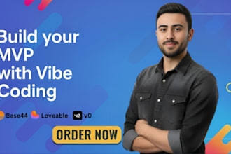 build your ai mvp with vibe coding using base44, loveable, v0