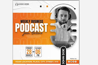 produce an engaging podcast thumbnail and optimized title