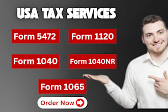 file form 5472, 1120, 1040nr, 1065 to irs