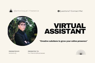 be your professional virtual assistant