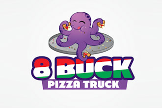design glamorous super pizza truck logo