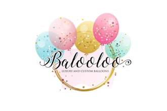 create high quality and beautiful balloon logo design