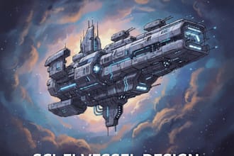 design a sci fi spaceship models