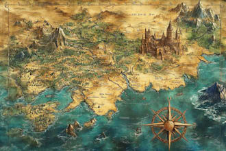 fantasy map design map illustration fantasy map