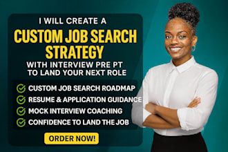 create a custom job search strategy with interview prep to land your next role