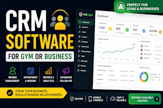 make CRM software for gym or business