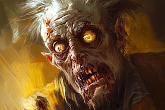 make fantasy horror character for you