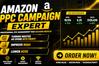 be your amazon PPC consultant to manage ads, optimize acos, increases sales