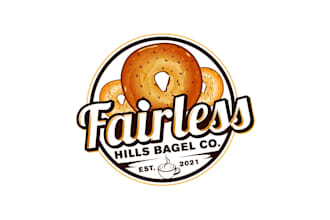 create exclusive and marvelous donut logo design