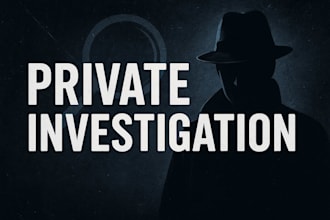 investigate any person, digital footprint and background check