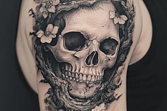 design a custom watercolor tattoo just for you