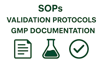 write sops, validation protocols, microbiology documentation