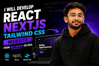 develop react nextjs website