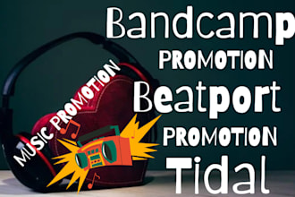 promote your music on bandcamp, beatport tidal iheart radio and top platforms