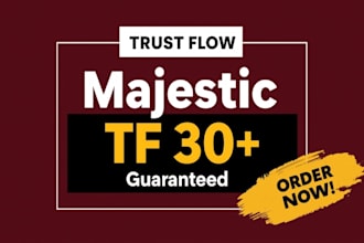 increase majestic trust flow tf for high authority backlinks