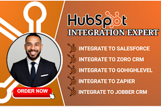 setup integrate hubspot gohighlevel zapier zoho salesforce jobber crm